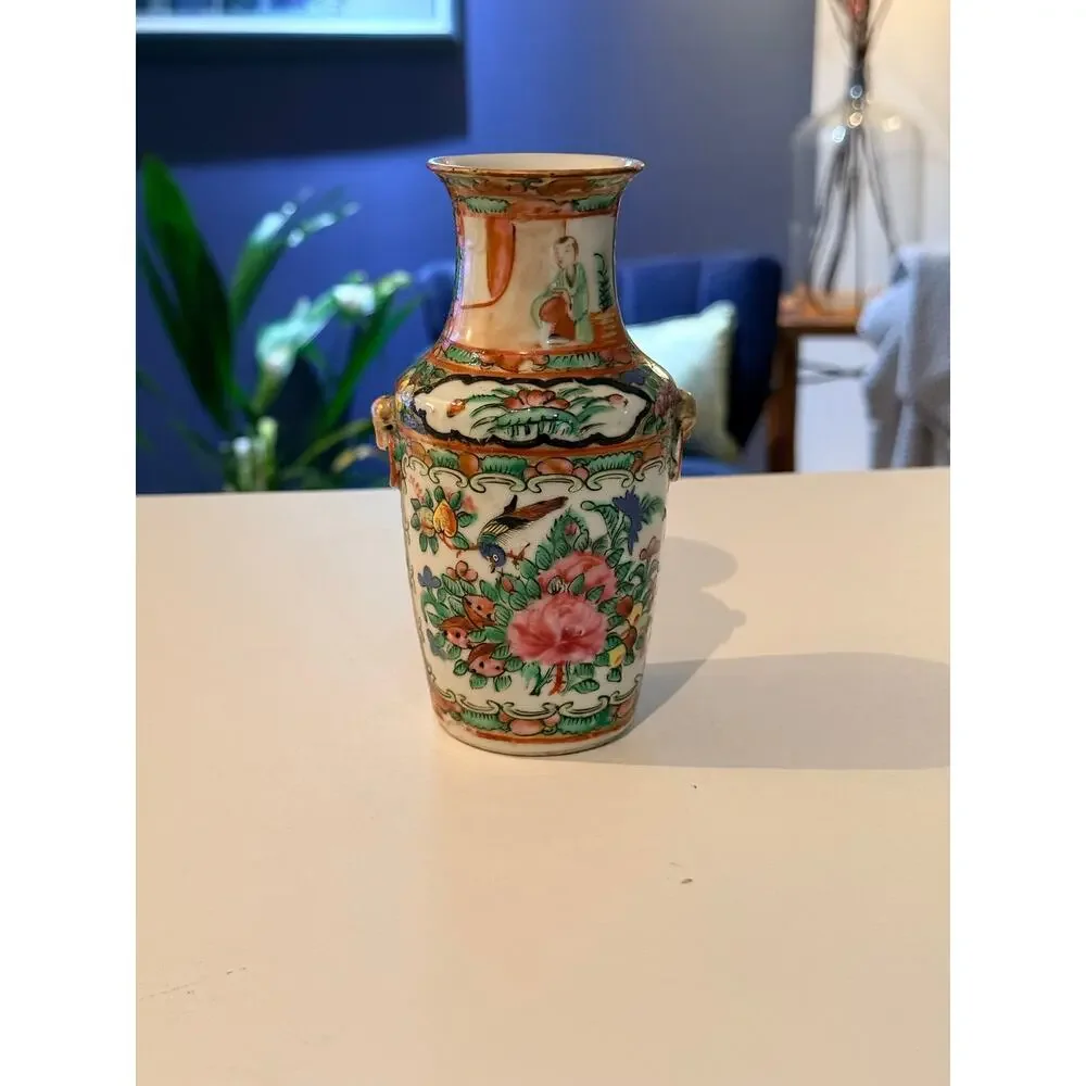 Antique 19th Century Chinese Rose Medallion 6